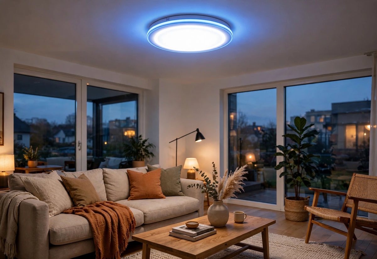 18+6W blue edge panel - living room ceiling
