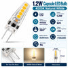 1.2W Capsule LED Bulb 4000K Natural White infographic – 12V, G4, 360 degree beam, CRI over 80, 20000 hours, non-dimmable, 11 x 41mm