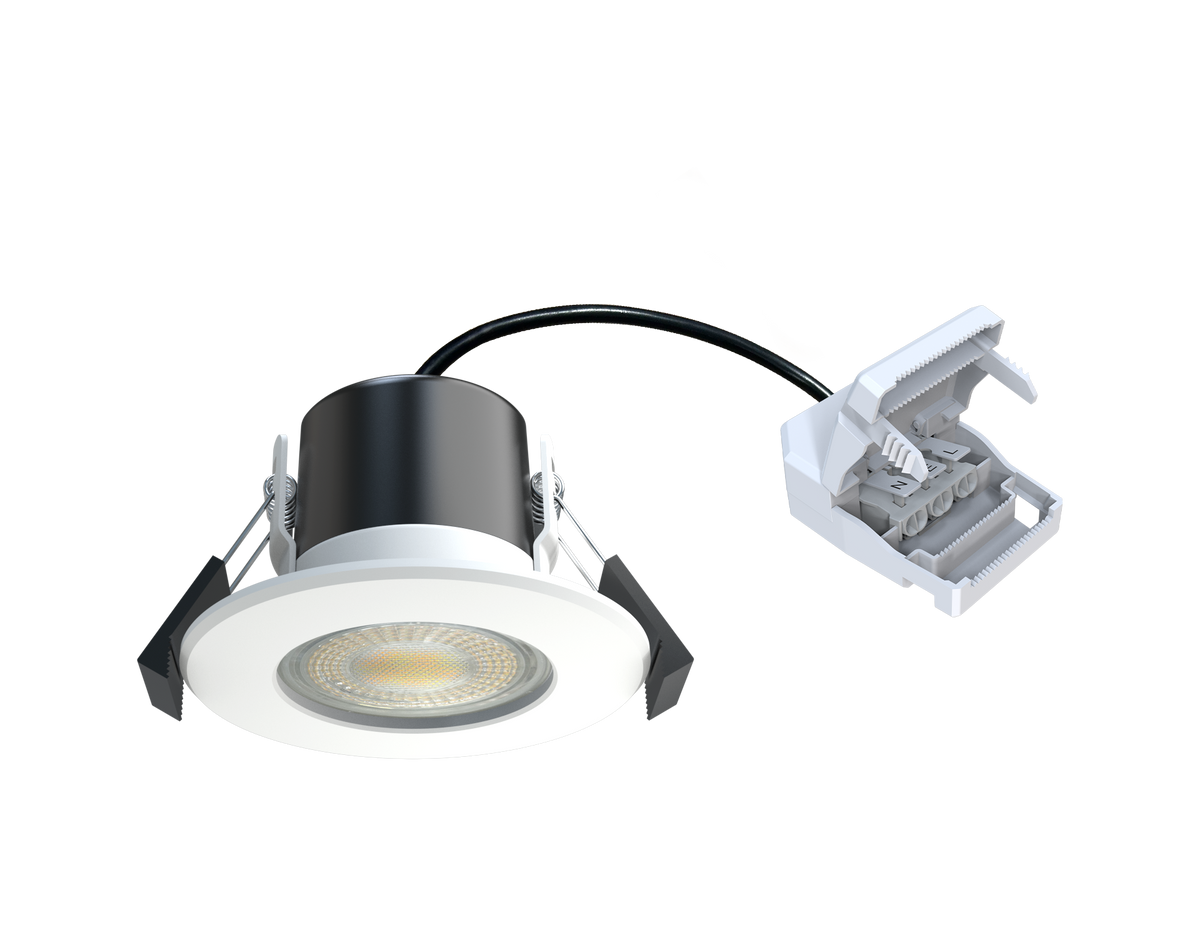 DL99 downlight with connector and spring clips