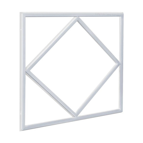 Diamond Linear Frame LED Ceiling Light — 60W, 6000lm, 6500K Daylight, 600×600, 5-Year Warranty