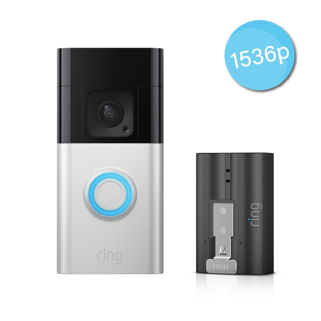 Ring Doorbell Plus Battery  1536p & Extra Quick Release Battery *BUNDLE*