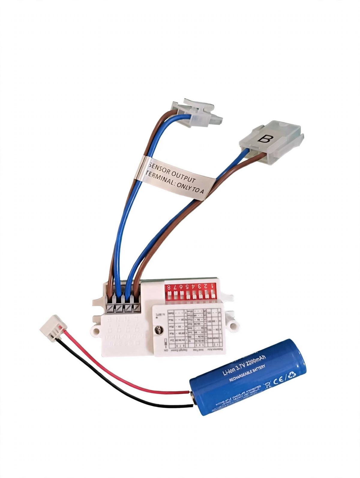 LED emergency pack 3-hour plug and play kit, studio shot