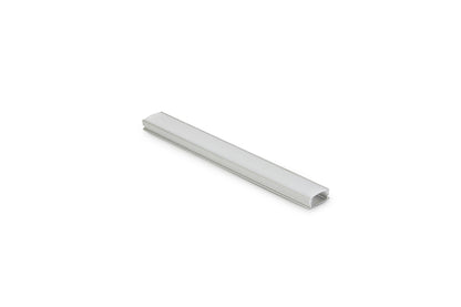 Standard LED Aluminium Profile – Silver finish with diffuser cover