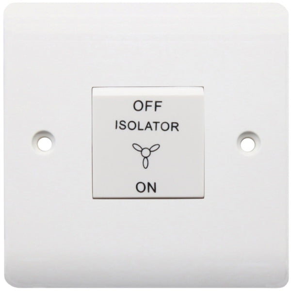 3 Pole Fan Isolation Switch – 1 Gang 1 Way, White secondary image