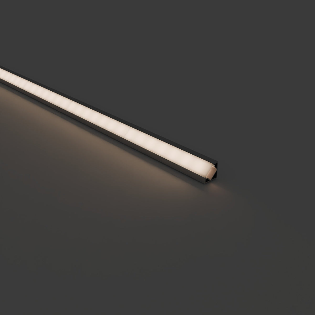 2m 45° Angled Corner LED Aluminium Profile – 18×18mm, Silver
