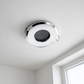 IP65 fire rated GU10 downlight installed in white ceiling