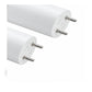Close-up of LED T8 tubelight end cap with twin G13 pins