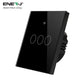 Ener-J WiFi Smart 3 Gang Touch Switch, Black (No Neutral Required)
