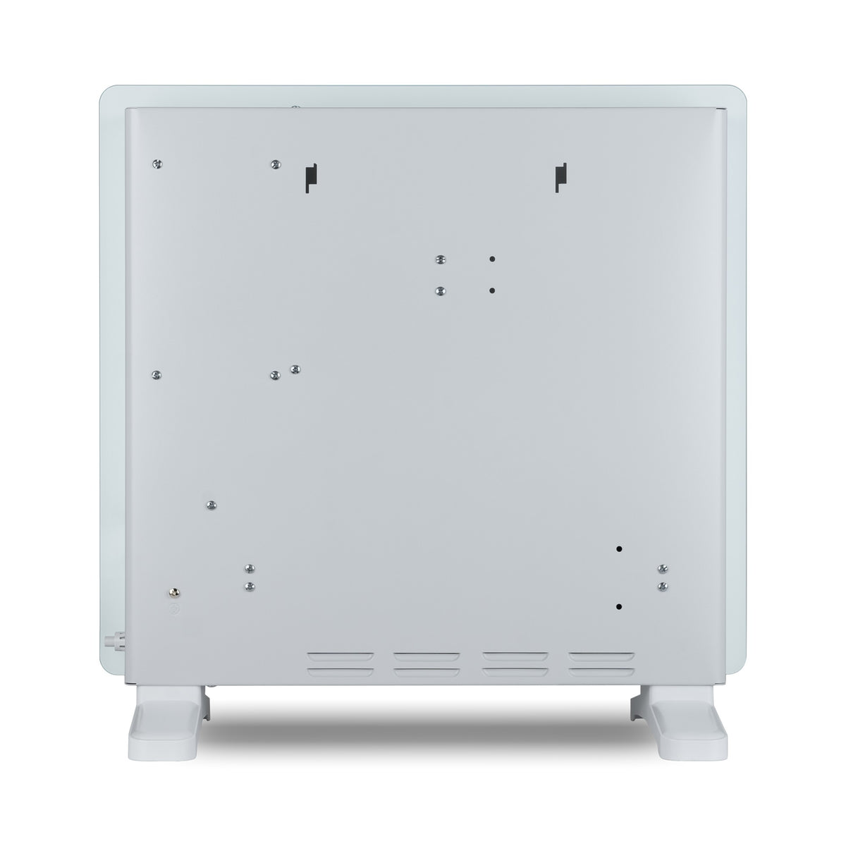 Devola DVPW500WH panel heater - back with wall mounting brackets