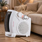 Daewoo HEA1927 fan heater in use beside a sofa in a living room