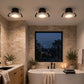 Downlights installed in a modern bathroom ceiling
