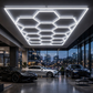 14-grid hexagon LED frame 500W - Showroom lifestyle