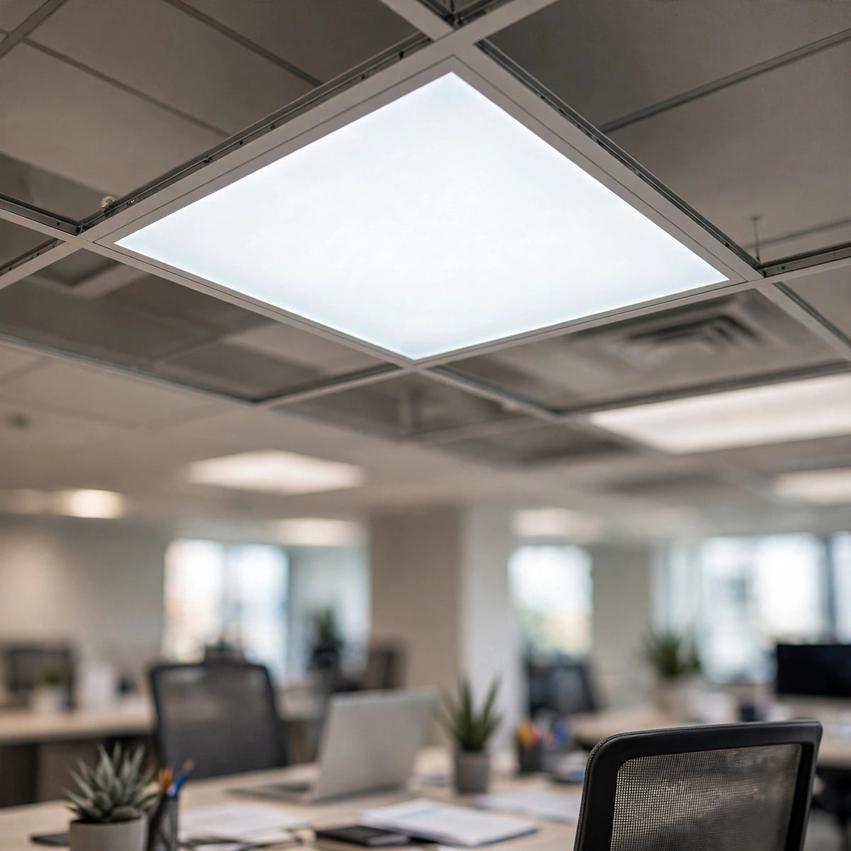 40W LED panel installed