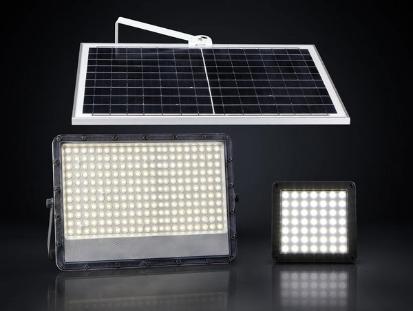 100W Solar LED Floodlight – 12,000LM, IP65, Remote Control secondary image