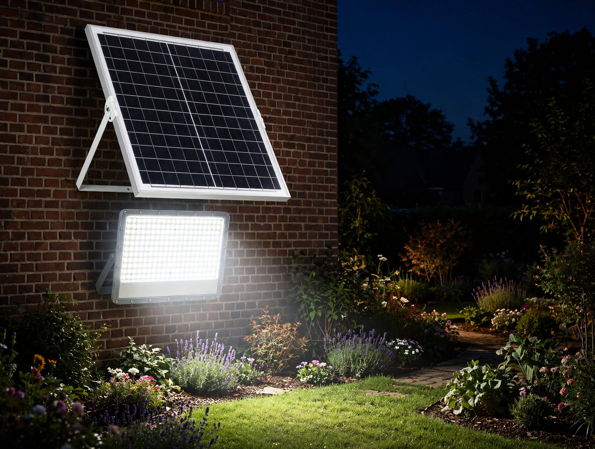 100W Solar LED Floodlight with Motion Sensor