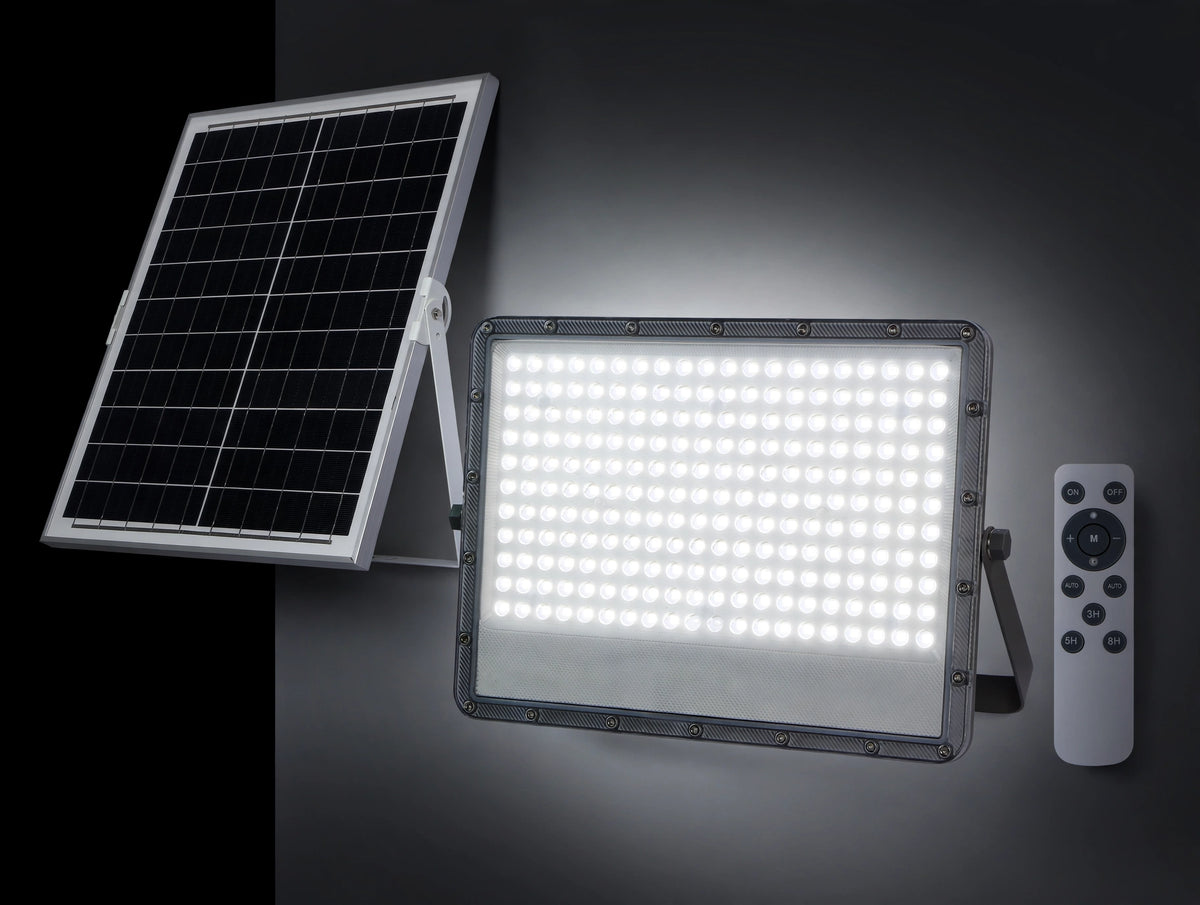 100W Solar LED Floodlight with Motion Sensor