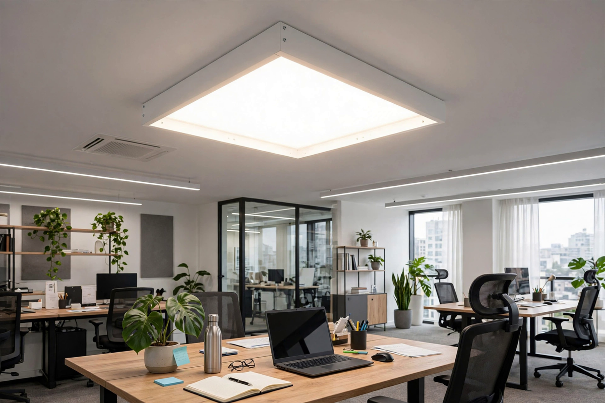 Panel surface-mounted with kit in office