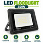 LED Floodlight 30W infographic – 120 lm per W, 6500K daylight, IP65 weather resistant, adjustable 180 degree bracket