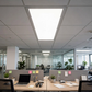72W LED panel in office ceiling