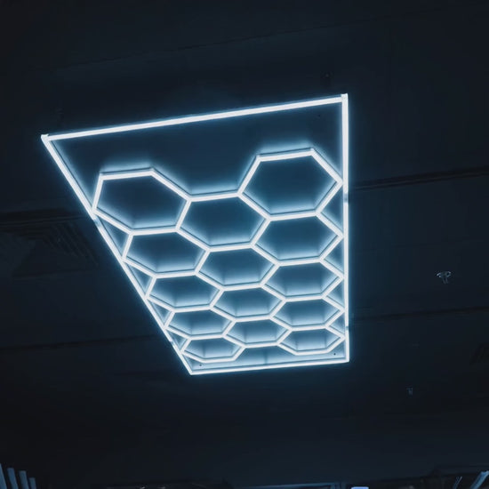 14-grid hexagon LED frame 500W demo