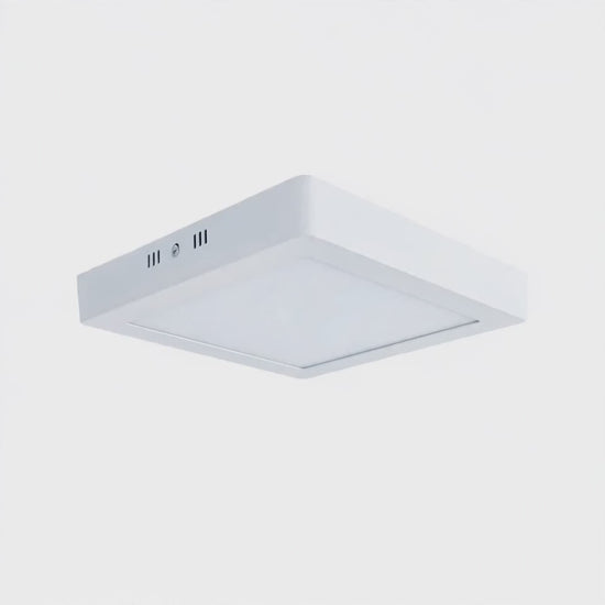 3CCT demo: square LED panel light cycling through 3000K, 4000K and 6500K