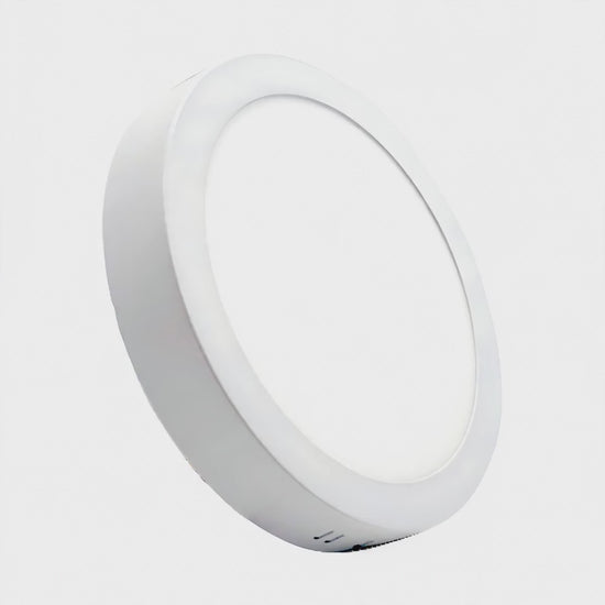 3CCT demo: round LED panel light cycling through 3000K, 4000K and 6500K