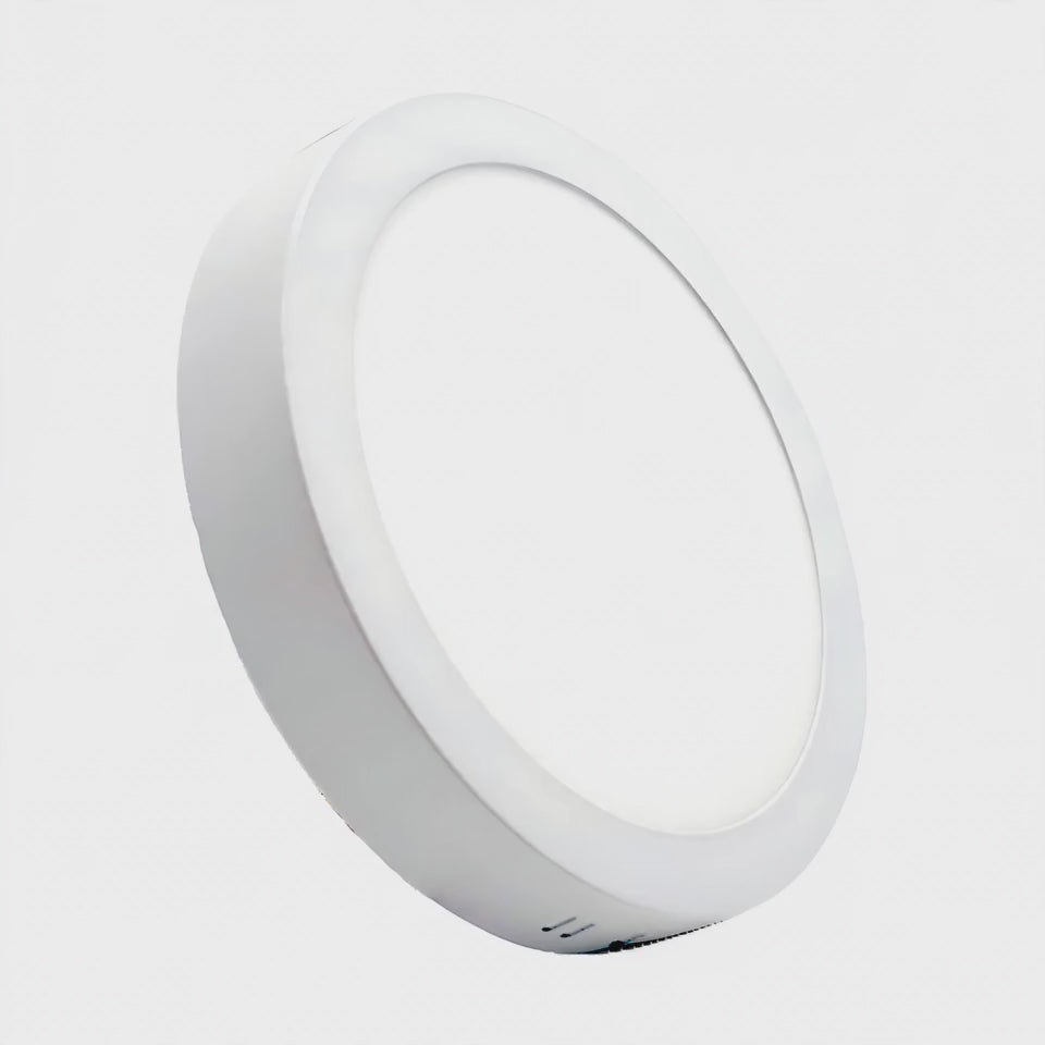 3CCT demo: round LED panel light cycling through 3000K, 4000K and 6500K