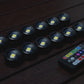 10x RGBW decking lights colour demo