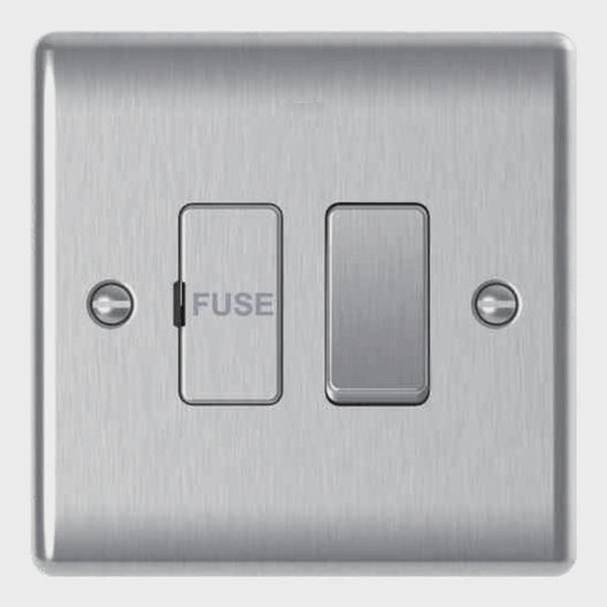Brushed steel fused connection unit demonstration video – rocker press, product only