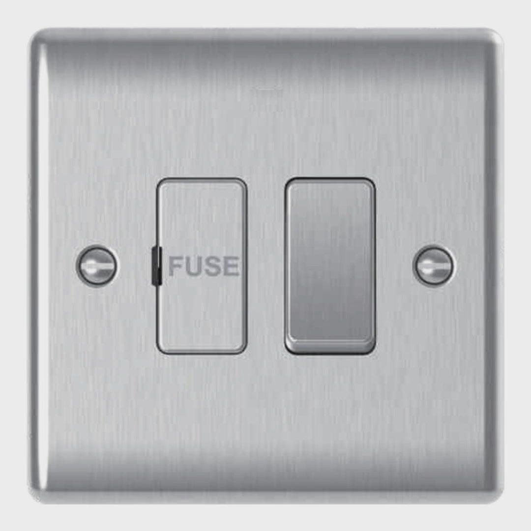 Brushed steel fused connection unit demonstration video – rocker press, product only