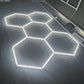 5-grid hexagon LED frame demo