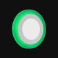 Round Edge Recessed LED Panel – 6500K + Colour Edge Glow (Green / Purple / Red / Blue), IP20
