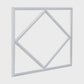Diamond Linear Frame LED Ceiling Light — 60W, 6000lm, 6500K Daylight, 600×600, 5-Year Warranty