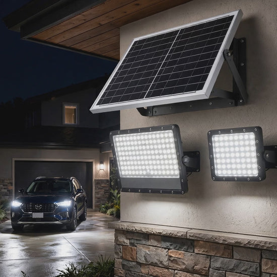 100W Solar Floodlight 227009 remote control demo