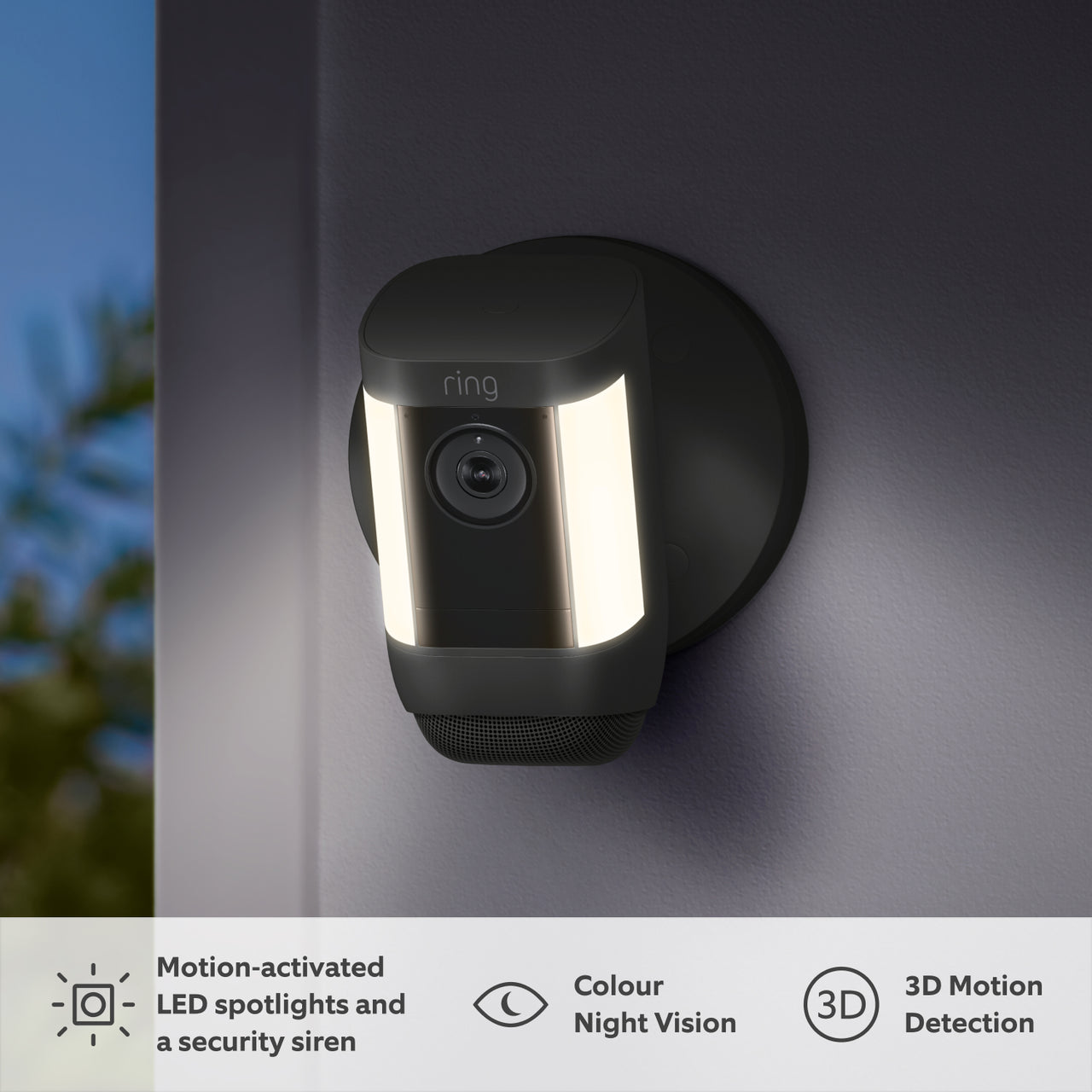 Ring Spotlight Cam Pro Hardwired - Black