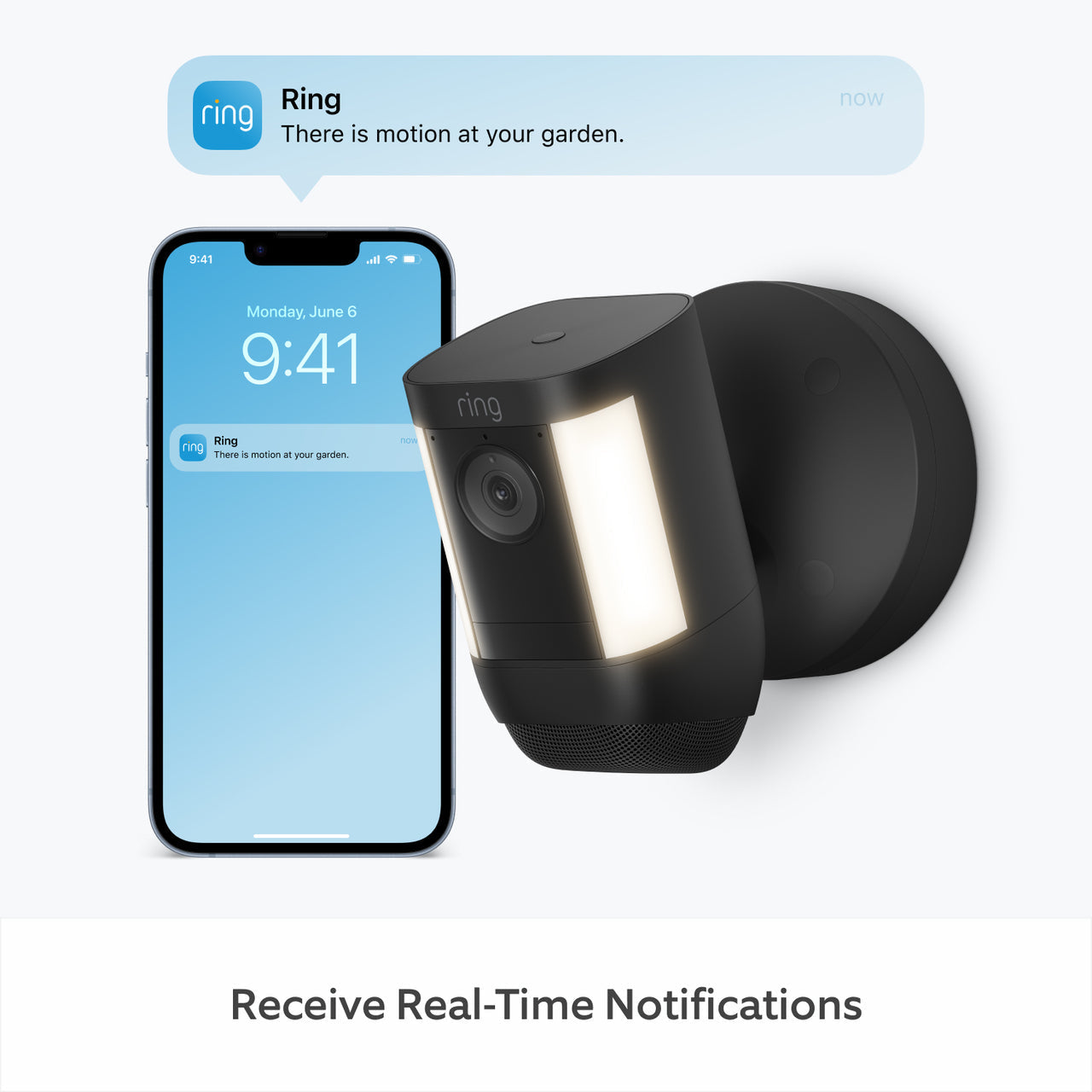 Ring Spotlight Cam Pro Hardwired - Black