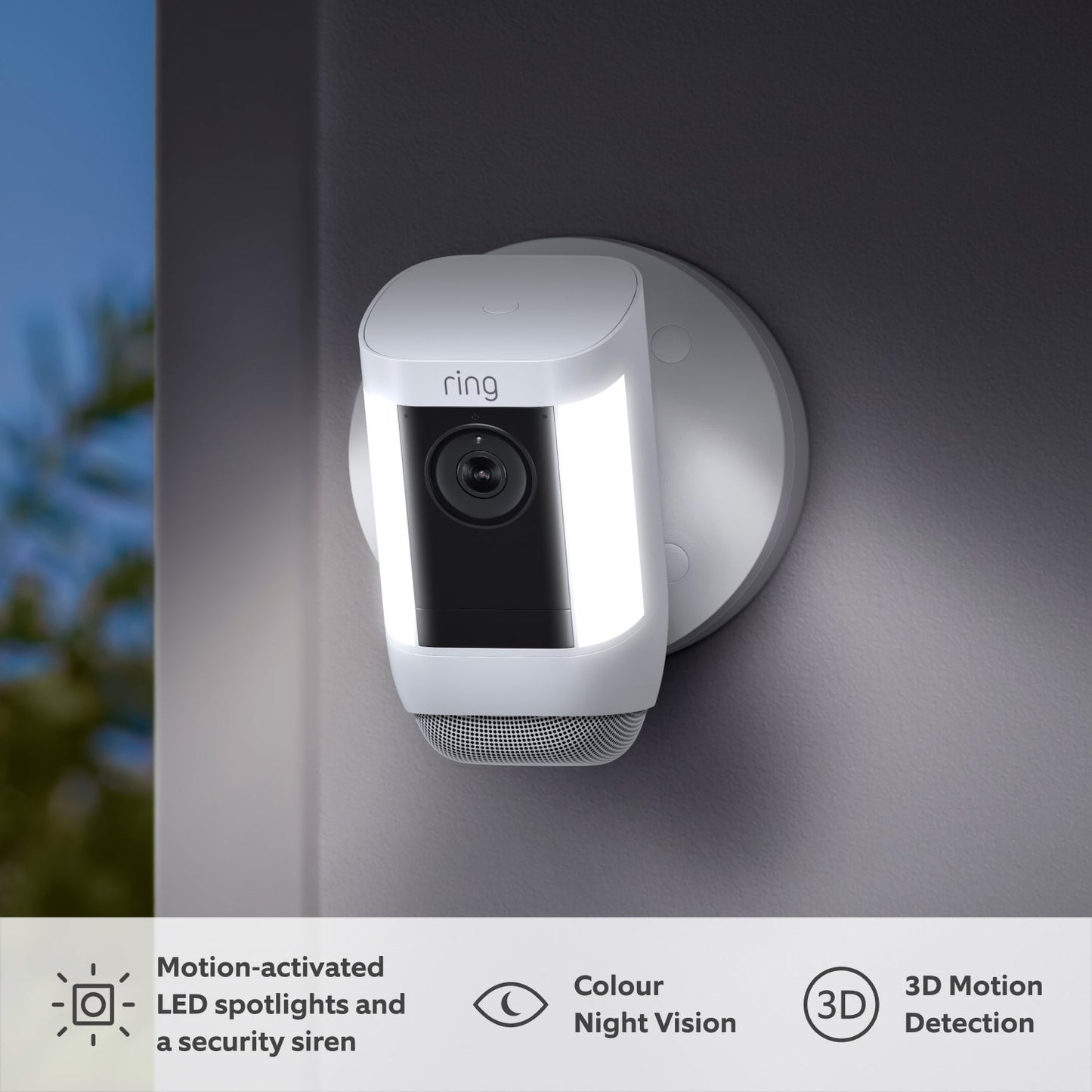 Ring Spotlight Cam Pro Hardwired - White