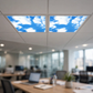 Sky panel in office ceiling