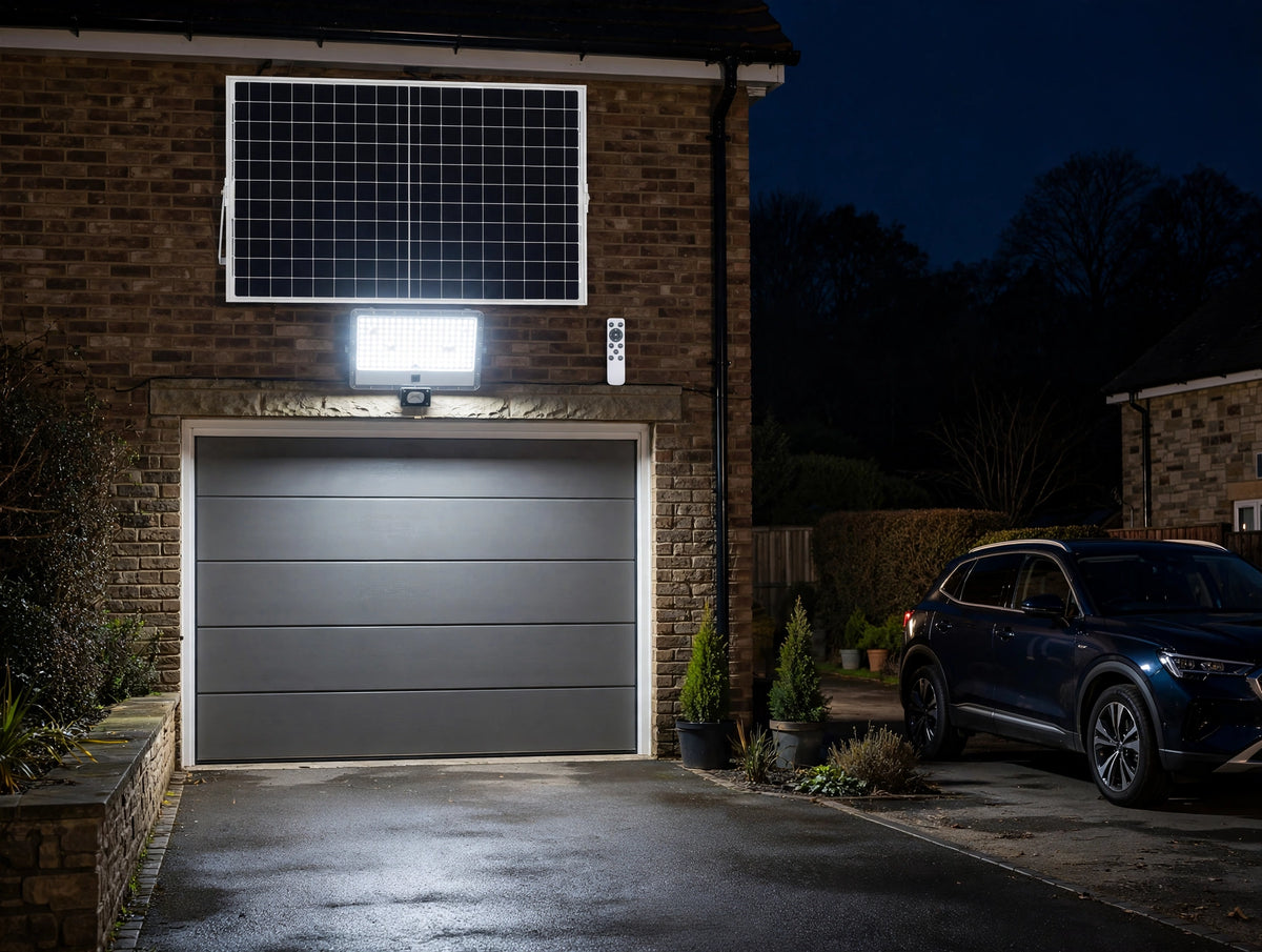 100W Solar LED Floodlight with PIR Motion Sensor