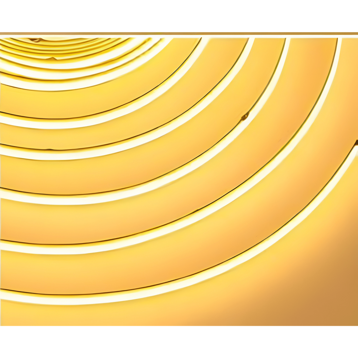5m COB LED Strip Light 2700K Warm White - coiled strip on reel, warm dot-free glow