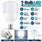 T-Bulb LED 6500K Super White infographic – 40W, B22, 200 degree beam, CRI over 80, 20000 hours, non-dimmable, 118 x 191mm