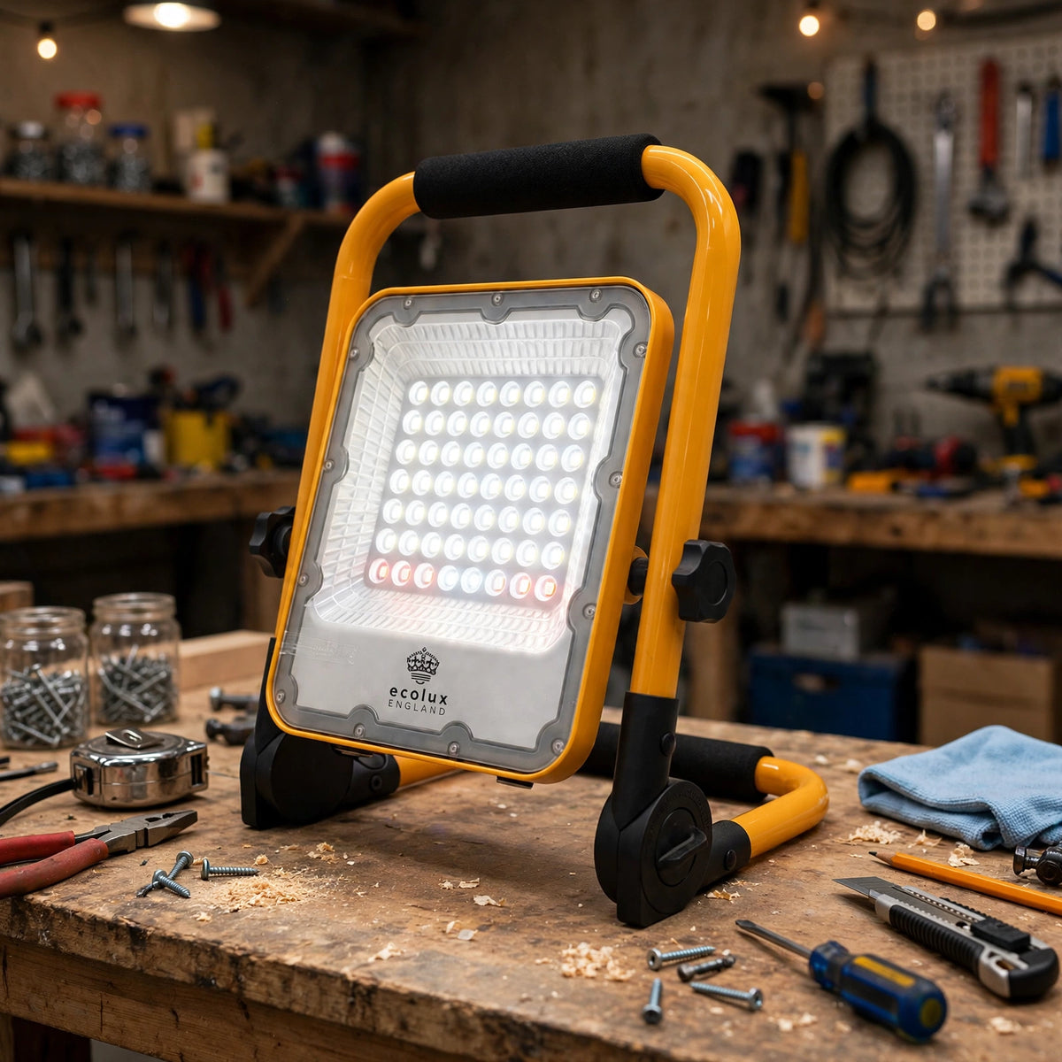 30W work light in workshop