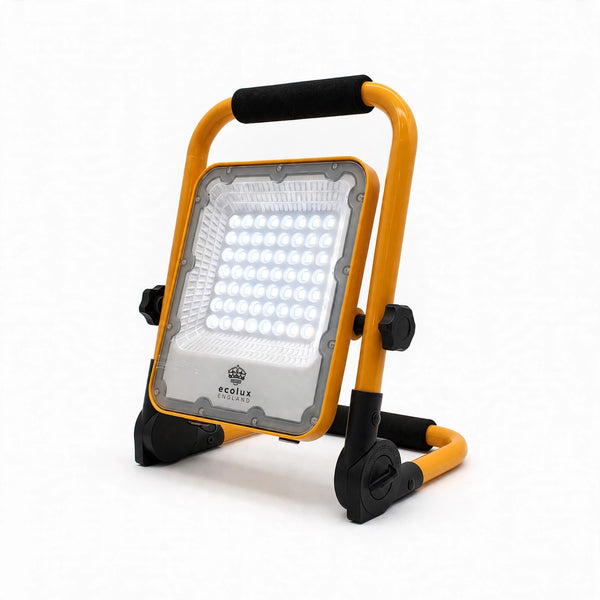30W Rechargeable LED Work Light – Yellow Body, IP65 secondary image